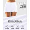 imageYonique Womens Swim Shorts High Waisted Bathing Suit Bottoms Tummy Control Boy Shorts Board ShortsWhite