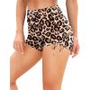 imageYonique Womens Swim Shorts High Waisted Bathing Suit Bottoms Tummy Control Boy Shorts Board ShortsLeopard