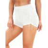 imageYonique Womens Swim Shorts High Waisted Bathing Suit Bottoms Tummy Control Boy Shorts Board ShortsWhite