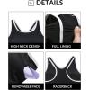 imageYonique Plus Size High Waisted Bikini Sets Two Piece Color Block Swimsuits High Neck Racerback Bikini Sporty Bathing SuitsBlack White