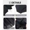 imageYonique Plus Size One Piece Swimsuit for Women Tummy Control Swimdress Ruffle Sleeve Bathing SuitBlack