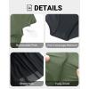 imageYonique Plus Size One Piece Swimsuit for Women Tummy Control Swimdress Ruffle Sleeve Bathing SuitOlive Green