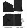 imageYonique Terry Cloth Cover Ups  Hooded Cotton Swim Sun Coverup with Zipper Pockets Beach SwimsuitsBlack