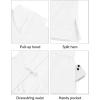 imageYonique Terry Cloth Cover Ups  Hooded Cotton Swim Sun Coverup with Zipper Pockets Beach SwimsuitsWhite