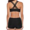 imageYonique 3 Piece Swimsuits for Women Athletic Tankini Teen Bathing Suit Tummy Control Modest Swimwear with Boy ShortsGeometric 02