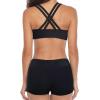 imageYonique 3 Piece Swimsuits for Women Athletic Tankini Teen Bathing Suit Tummy Control Modest Swimwear with Boy ShortsTtropic Pink