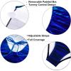 imageYonique Women One Piece Swimsuit High Neck Bathing Suit Tummy Control SwimwearGradient Blue