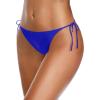 imageYonique Women Thong Bikini Bottom Bathing Suit Bottom Royal Blue M