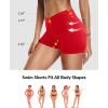 imageYonique Womens Swim Shorts Bathing Suits Bottoms Swimsuit BottomsRed