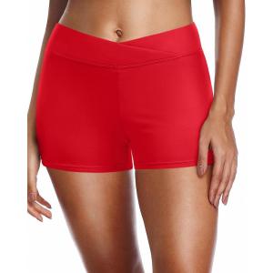 imageYonique Womens Swim Shorts Bathing Suits Bottoms Swimsuit BottomsRed