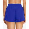 imageYonique Womens Swim Shorts Sporty Boardshorts with Pockets Drawstring Swim Bottom Swim Trunks for Teen Girls Royal Blue L