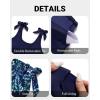 imageTwo Piece High Waisted Swimsuits  Women Tummy Control Bikini Modest Bathing Suit 2PC 2025Blue Floral