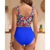 imageTwo Piece High Waisted Swimsuits  Women Tummy Control Bikini Modest Bathing Suit 2PC 2025Colorful Floral