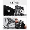 imageWomens Plus Size High Waisted Bikini  Two Piece Swimsuit with Skirt 2025 Tummy Control Bathing Suit with PocketBlack and White Leaves