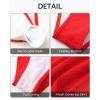 imageYonique 3 Piece Triangle Bikini Swimsuit Halter Top Tie Side Bikini Bathing Suit with Mesh Beach SkirtRed
