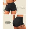 imageYonique Women Bikini Set with Swim Shorts 2 Piece Swimsuit with Boyshorts Halter High Waisted Bathing SuitBlack