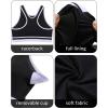 imageYonique Women Sport Bikini Set for Teen Juniors Two Piece Swimsuit High Waisted Bathing SuitBlack Colorblock