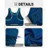 imageYonique Women Sport Bikini Set for Teen Juniors Two Piece Swimsuit High Waisted Bathing SuitTeal Colorblock