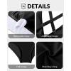 imageYonique Womens Plus Size Two Piece Bikini High Waisted Bathing Suit Tummy Control SwimsuitBlack