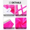 imageYonique Womens Plus Size Two Piece Bikini High Waisted Bathing Suit Tummy Control SwimsuitPink