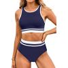 Navy Blue Colorblock