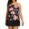 Black Orange Floral