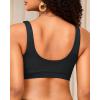 imageWomen Sport Bra Swimsuit Top  Swim Bra Bikini Top Only Scoop Neck Bathing Suit 2025 SwimwearBlack