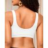 imageWomen Sport Bra Swimsuit Top  Swim Bra Bikini Top Only Scoop Neck Bathing Suit 2025 SwimwearWhite