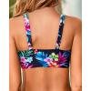 imageWomen Underwire Bikini Top  Push Up Bathing Suit Top Large Bust Swim Top 2025 Swimsuit TopFloral