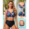 imageWomen Underwire Bikini Top  Push Up Bathing Suit Top Large Bust Swim Top 2025 Swimsuit TopFloral