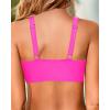 imageWomen Underwire Bikini Top  Push Up Bathing Suit Top Large Bust Swim Top 2025 Swimsuit TopPink