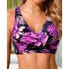 imageWomen Underwire Bikini Top  Push Up Bathing Suit Top Large Bust Swim Top 2025 Swimsuit TopPink Floral