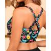 imageWomen Underwire Bikini Top Only  Push Up Swimsuit Top Large Bust Bathing Suit Tops 2025 Supportive Swim TopsColorful Floral 02