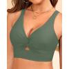 imageWomen Underwire Bikini Top Only  Push Up Swimsuit Top Large Bust Bathing Suit Tops 2025 Supportive Swim TopsSage Green
