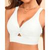 imageWomen Underwire Bikini Top Only  Push Up Swimsuit Top Large Bust Bathing Suit Tops 2025 Supportive Swim TopsWhite