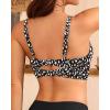 imageWomen Underwire Bikini top Only  Longline Push Up Bathing Suit Top Bra Swim Tops 2025 Swimsuit TopsBlack Dot