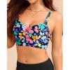 imageWomen Underwire Bikini top Only  Longline Push Up Bathing Suit Top Bra Swim Tops 2025 Swimsuit TopsColorful Floral