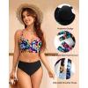 imageWomen Underwire Bikini top Only  Longline Push Up Bathing Suit Top Bra Swim Tops 2025 Swimsuit TopsColorful Floral