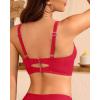 imageWomen Underwire Bikini top Only  Longline Push Up Bathing Suit Top Bra Swim Tops 2025 Swimsuit TopsRed