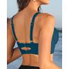 imageWomen Underwire Bikini top Only  Longline Push Up Bathing Suit Top Bra Swim Tops 2025 Swimsuit TopsTeal