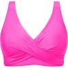 imageWomen Underwire Bikini Top  Push Up Bathing Suit Top Large Bust Swim Top 2025 Swimsuit TopPink