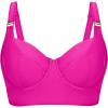 imageWomen Underwire Bikini top Only  Longline Push Up Bathing Suit Top Bra Swim Tops 2025 Swimsuit TopsPink