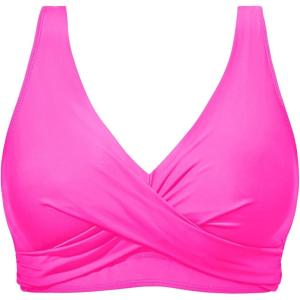 imageWomen Underwire Bikini Top  Push Up Bathing Suit Top Large Bust Swim Top 2025 Swimsuit TopPink