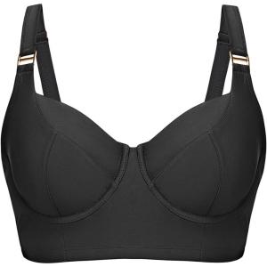 imageWomen Underwire Bikini top Only  Longline Push Up Bathing Suit Top Bra Swim Tops 2025 Swimsuit TopsBlack