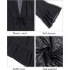 imageYonique Kimono Swimsuit Cover Ups for Women Ruffles Beach Cover Long Sleeve CoverupsHairball Black