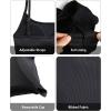 imageYonique Ribbed Bikini High Waisted Bikini Crop Top Swimsuit for Women Two Piece Bathing SuitBlack