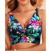 imageWomen Bikini Top Only  Supportive Swimsuit Top Large Bust Bathing Suit Top 2025 Cut Out Twist Swim TopMulti Floral