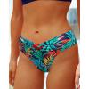 imageYonique Women Two Piece Bathing Suits Push Up Bikini Set Halter Swimsuit Vintage SwimwearNavy Blue Leaves