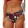 imageYonique Women Two Piece Bathing Suits Push Up Bikini Set Halter Swimsuit Vintage SwimwearRed and Floral
