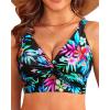 imageWomen Bikini Top Only  Supportive Swimsuit Top Large Bust Bathing Suit Top 2025 Cut Out Twist Swim TopMulti Floral